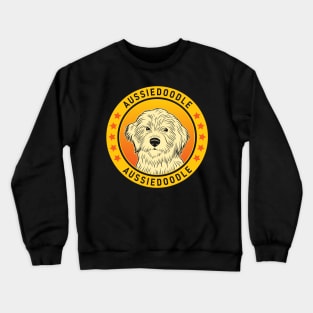 Aussiedoodle Dog Portrait Crewneck Sweatshirt